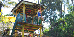 bali zipline - start