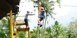 bali zipline - flying