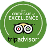 Certificate of xcellence 2016 Tripadvisor